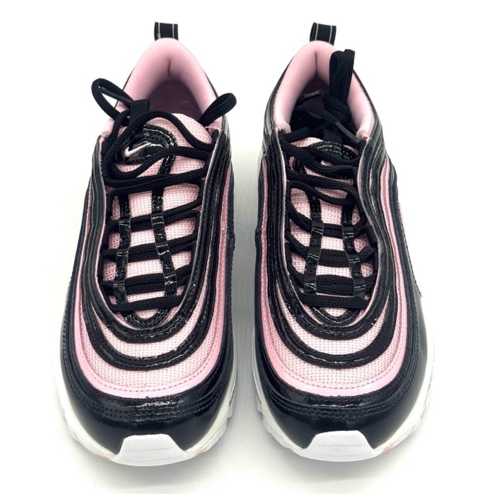 Women's Nike Air Max 97 - Med Soft Pink/ Black Platinum - Picture 4 of 9